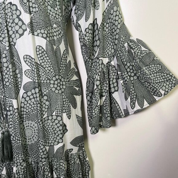 Lani Lau Dhalia Moana Printed Beach Cover Up Dress Size M/L Vacation - Picture 5 of 11